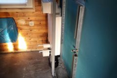 www.schlei.haus / Badezimmer / WC Vorwandmontage verkleiden